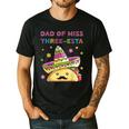 Dad Of Miss Three-Esta Mexican Fiesta 3rd Birthday Outfit Men's Casual T-Shirt Black