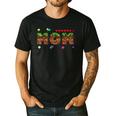Dad And Mom Of The Birthday Boy Pixel Game Matching Family Men's Casual T-Shirt Black