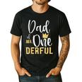 Dad Of Mr Onederful 1st Birthday First One-Derful Matching Men's Casual T-Shirt Black