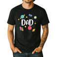 Dad Outer Space Galaxy Birthday For Family Men's Casual T-Shirt Black
