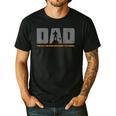 Dad Paddleboarder On SUP Paddle Board Dad Standup Paddling Men's Casual T-Shirt Black