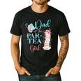 Dad Of The Par-Tea Girl Floral Tea Party Birthday Family Men's Casual T-Shirt Black