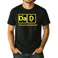 Dad Periodic Table Of Elements Men's Casual T-Shirt Black Dad Periodic Table Of Elements Men's Casual T-Shirt Black