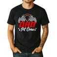 Dad Pit Crew Birthday Party Race Car Lover Racing Family Men's Casual T-Shirt Black