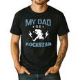 MY DAD IS A ROCKSTAR DADDY Father Sday Men's Casual T-Shirt Black