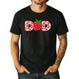 Dad Strawberry First Birthday Family Strawberry Men's Casual T-Shirt Black