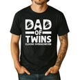 Dad Of Twins Classic Overachiever Cool Twin Dad Men's Casual T-Shirt Black