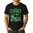 Dad Of The Two Rex Birthday Dinosaur Family Matching Men's Casual T-Shirt Black