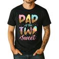 Dad Of The Two Sweet Birthday Girl Ice Cream Lovers 2nd Men's Casual T-Shirt Black