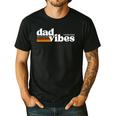 Dad-Vibes Forever Father Retro Vintage Men's Casual T-Shirt Black