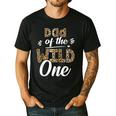 Dad Of The Wild One Zoo Themed 1st Birthday Party Men's Casual T-Shirt Black