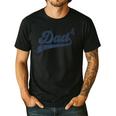 Dad4 Daddy Of 4 Kids Father Of Four Fourth Time Dad Men's Casual T-Shirt Black