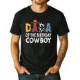 Dada 1st Birthday Cowboy Western Dada Birthday Boy Men's Casual T-Shirt Black