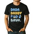Dada Daddy Dad Bruh Fathers Day Blue Dog Men's Casual T-Shirt Black