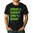 Dada Daddy Dad Bruh Father's Day Game Pixel Men's Casual T-Shirt Black