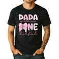 Dada Of Little Miss Onederful First Birthday Girl Bow Men's Casual T-Shirt Black