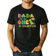Dada Of The One-A-Saurus 1st Birthday Boy Dinosaur Family Men's Casual T-Shirt Black Dada Of The One-A-Saurus 1st Birthday Boy Dinosaur Family Men's Casual T-Shirt Black