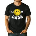 Dada One Happy Dude Birthday Theme 1st Family Matching Mom Men's Casual T-Shirt Black