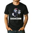 Dadacorn Unicorn Dad Papa Father's Day Daughter Men's Casual T-Shirt Black