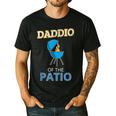 Daddio Of The Patio Fathers Day BBQ Grill Dad Men's Casual T-Shirt Black