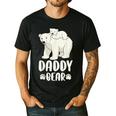 Daddy Bear And Cub Polar Bear Men's Casual T-Shirt Black