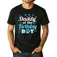 Daddy Of The Birthday Boy Dog Paw Bday Party Celebration Small Men's Casual T-Shirt Black