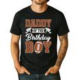 Daddy Of The Birthday Boy Football Party Family Matching Men's Casual T-Shirt Black