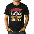 Daddy Of The Birthday Boy Shirt Matching Dad Son Family Bday Men's Casual T-Shirt Black