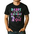 Daddy Of The Birthday For Girl Dinosaur T-Rex Party Family Men's Casual T-Shirt Black
