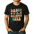 Daddy Of The Birthday Girl Groovy Themed Father Dad Men's Casual T-Shirt Black