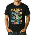 Daddy Of The Birthday Party Outfit Dinosaur Squad Dad Men's Casual T-Shirt Black