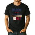 Daddy Dad First Birthday Little Rookie Baseball The Big One Men's Casual T-Shirt Black Daddy Dad First Birthday Little Rookie Baseball The Big One Men's Casual T-Shirt Black