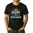 Daddy Dad Of A Threenager 3rd Birthday Men's Casual T-Shirt Black Daddy Dad Of A Threenager 3rd Birthday Men's Casual T-Shirt Black