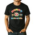Daddy Mommy Of The Birthday Girl Melon Family Matching Men's Casual T-Shirt Black