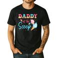 Daddy Of The Scoop Ice Cream Gender Reveal Baby Shower Men's Casual T-Shirt Black