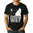 Daddy Wolf Matching Family Tribe Wolves Moon Men's Casual T-Shirt Black Daddy Wolf Matching Family Tribe Wolves Moon Men's Casual T-Shirt Black