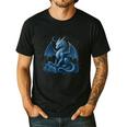 Dads Are Like Dragons Legendary Protective Fatherhood Men's Casual T-Shirt Black