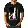 My Dad's Fight Is My Fight Bladder Cancer Awareness Men's Casual T-Shirt Black