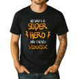 My Dads a Superhero Shirt Cool Kids T Shirt Men's Casual T-Shirt Black