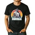 Dadzilla The Rad Dad Kaiju Vibes Men's Casual T-Shirt Black