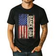 Dance Dad US American Flag Shirt Dancer Dancing Father Men Men's Casual T-Shirt Black