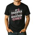 My Daughter Is A Marathon Runner Proud Mom & Dad Men's Casual T-Shirt Black