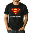 DC Comics Superman Father's Day Super Dad Logo Men's Casual T-Shirt Black