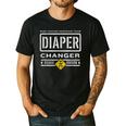 Diaper Changer Duty Expecting Baby New Dad Mom Men's Casual T-Shirt Black