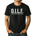 DILF Apparel Men For Dad Men's Casual T-Shirt Black DILF Apparel Men For Dad Men's Casual T-Shirt Black