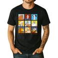 Disney Classic Father's Day Disney Dads Colorful Panels Men's Casual T-Shirt Black