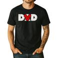 Disney Mickey And Friends Dad Mickey Distressed Text Logo Men's Casual T-Shirt Black