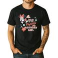 Disney Minnie Mouse Mermaid Dad Of The Birthday Girl Men's Casual T-Shirt Black