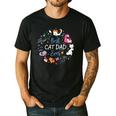 Disney Pet Parent Father’s Day Disney Cats Best Cat Dad Ever Men's Casual T-Shirt Black