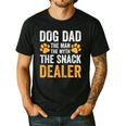 Dog Dad The Man The Myth The Snack Dealer Men's Casual T-Shirt Black